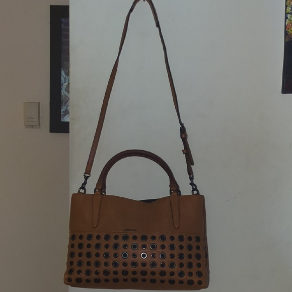 Coach Brown Leather Satchel with Black Accents NOW ONLY $150 - Picture 16 of 16